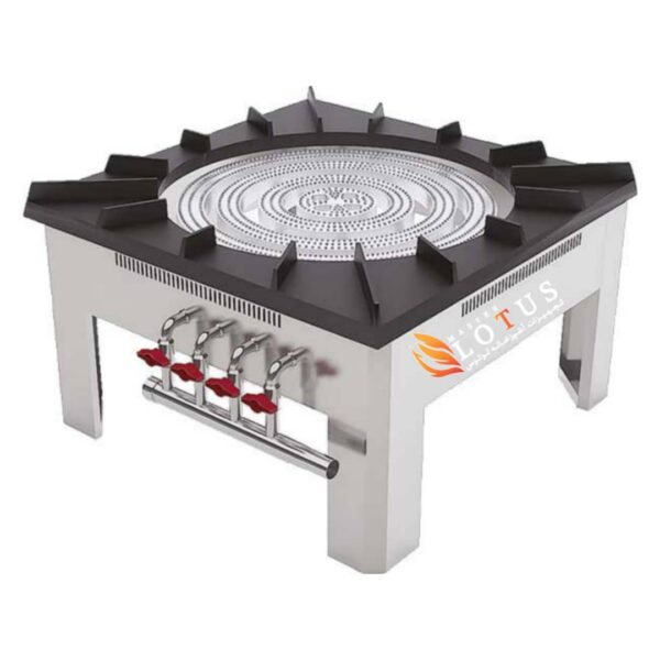 اجاق پلو پز چهار شعله استیل